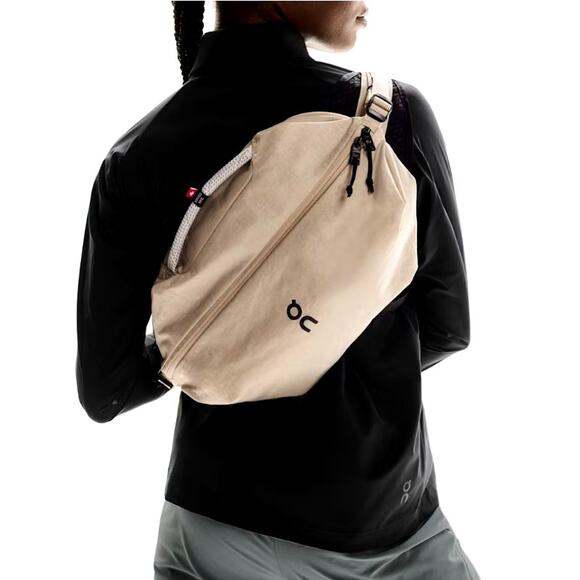 On Handbags - On Unisex Sand Black Sling Bag Pack 9L One Size